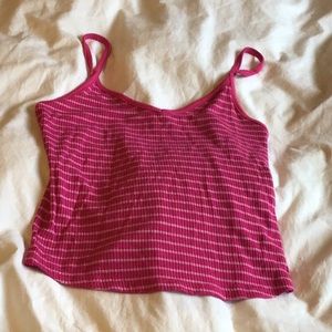Hot pink striped cami